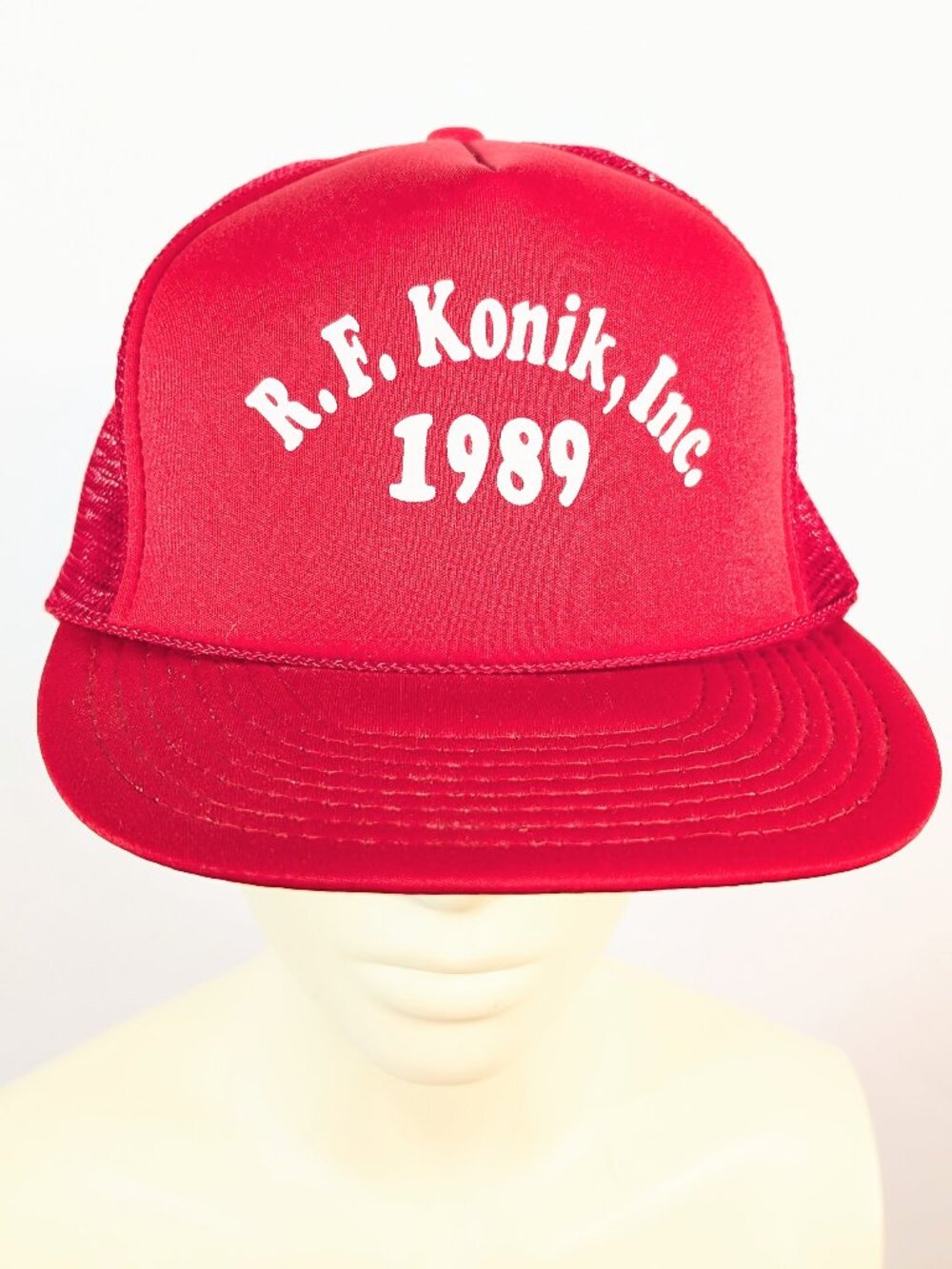 R. F. Knoik red 1989 hat